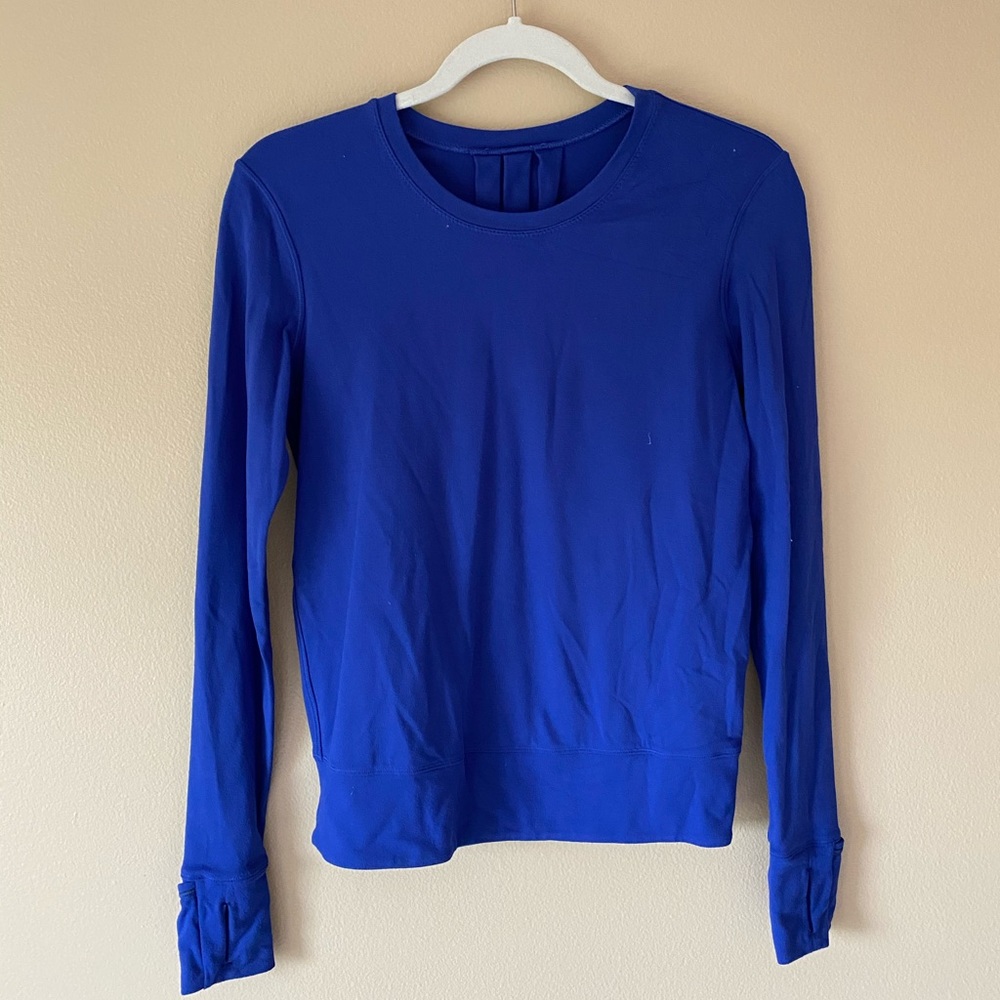 Royal blue Lululemon thermal long sleeve top